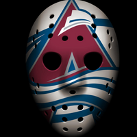 Colorado Avalanche Mask 8x8 Canvas Picture