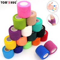 4.5m Colorful Elastoplast Self Adhesive Elastic Bandage Tom's Hug Sports Knee Finger Ankle Palm Shoulder Athletic Wrap Tape
