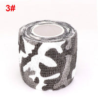 4.5m Camouflage Elastic Wrap Tape Hunt Disguise Elastoplast Self Adhesive Sports Protector Knee Finger Ankle Athletic Bandage
