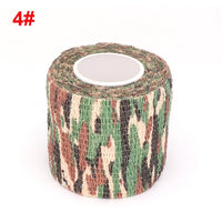 4.5m Camouflage Elastic Wrap Tape Hunt Disguise Elastoplast Self Adhesive Sports Protector Knee Finger Ankle Athletic Bandage
