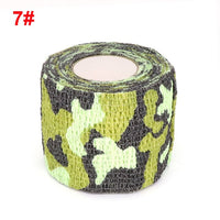 4.5m Camouflage Elastic Wrap Tape Hunt Disguise Elastoplast Self Adhesive Sports Protector Knee Finger Ankle Athletic Bandage
