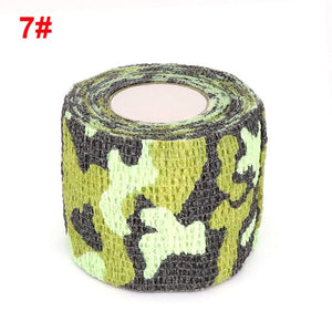 4.5m Camouflage Elastic Wrap Tape Hunt Disguise Elastoplast Self Adhesive Sports Protector Knee Finger Ankle Athletic Bandage