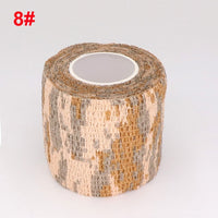 4.5m Camouflage Elastic Wrap Tape Hunt Disguise Elastoplast Self Adhesive Sports Protector Knee Finger Ankle Athletic Bandage
