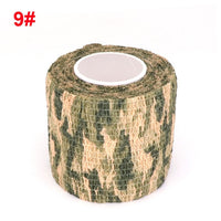 4.5m Camouflage Elastic Wrap Tape Hunt Disguise Elastoplast Self Adhesive Sports Protector Knee Finger Ankle Athletic Bandage
