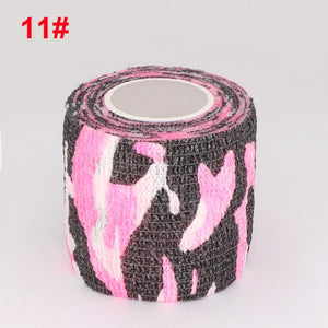 4.5m Camouflage Elastic Wrap Tape Hunt Disguise Elastoplast Self Adhesive Sports Protector Knee Finger Ankle Athletic Bandage